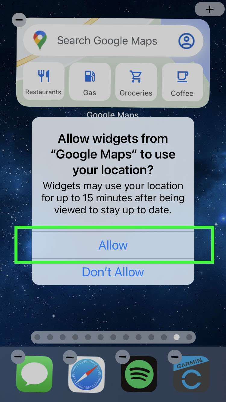 Google Maps iOS Widget 5