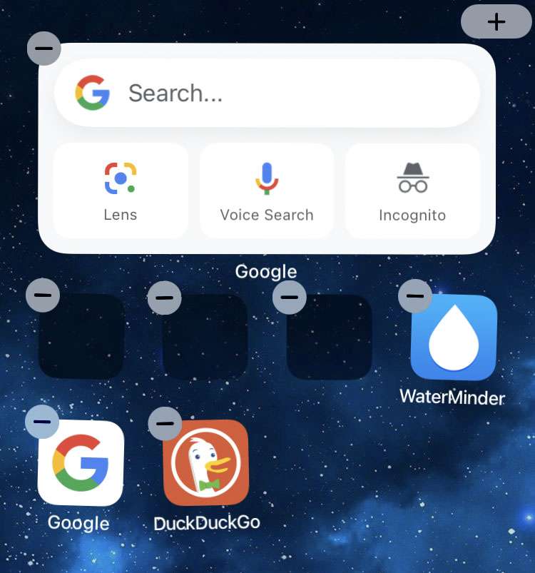 Google iOS search widget 3