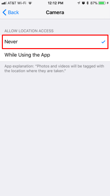 How to turn off geotagging on iPhone camera. How to turn off geotagging on iPhone camera.