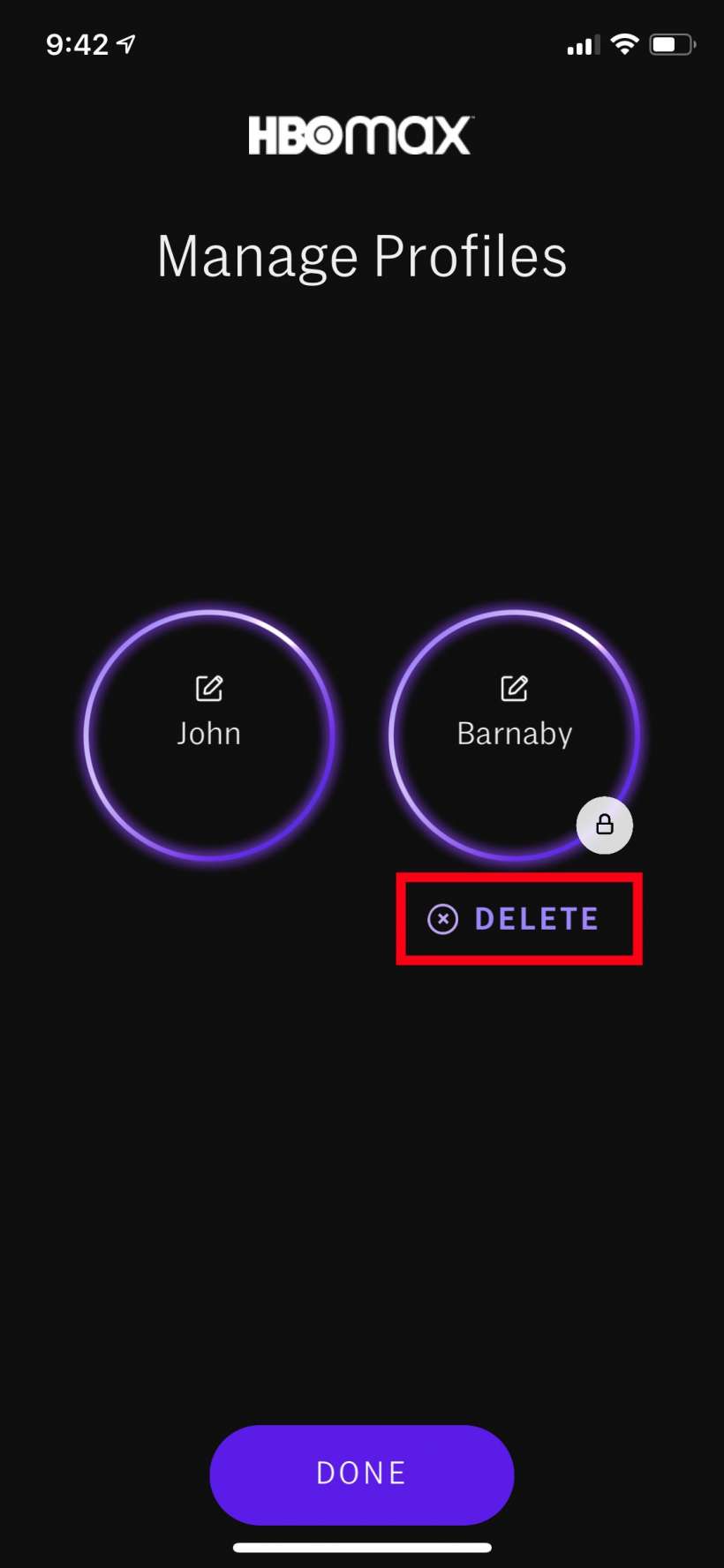 How to delete profiles in HBO Max on iPhone and iPad.