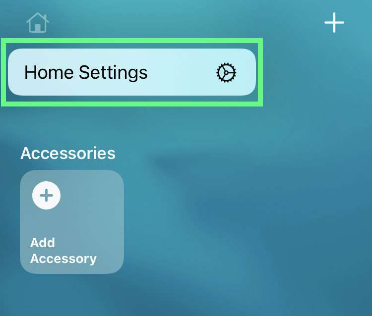 Apple Home app settings