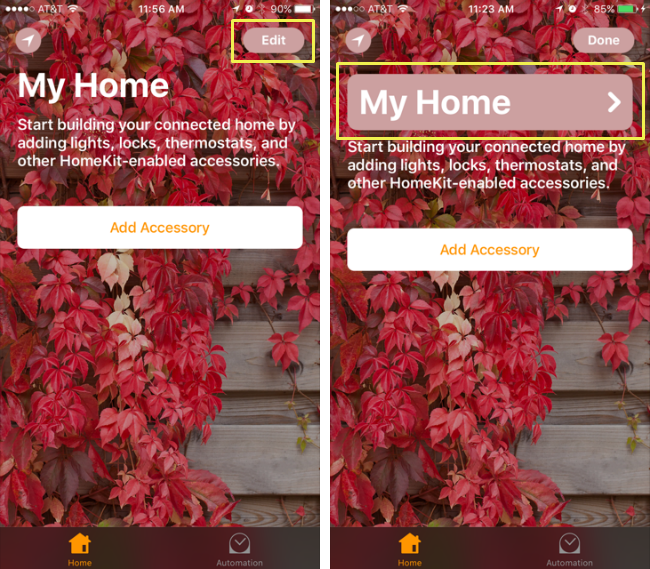 How to add and edit homes in the iOS Home app.