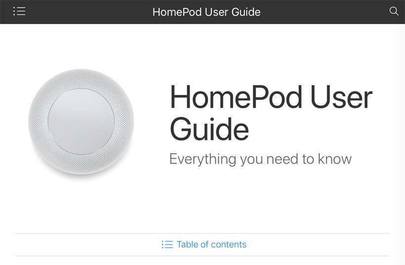 HomePod User Guide