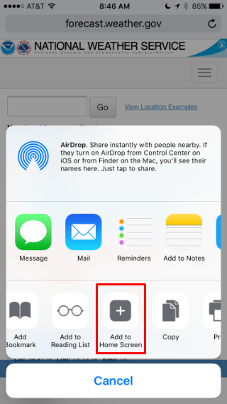How to add a web page shortcut to your Home Screen on iPhone. How to add a web page shortcut to your Home Screen on iPhone.