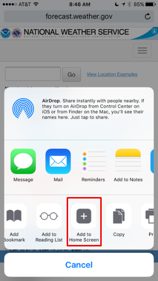 How to add a web page shortcut to your Home Screen on iPhone.