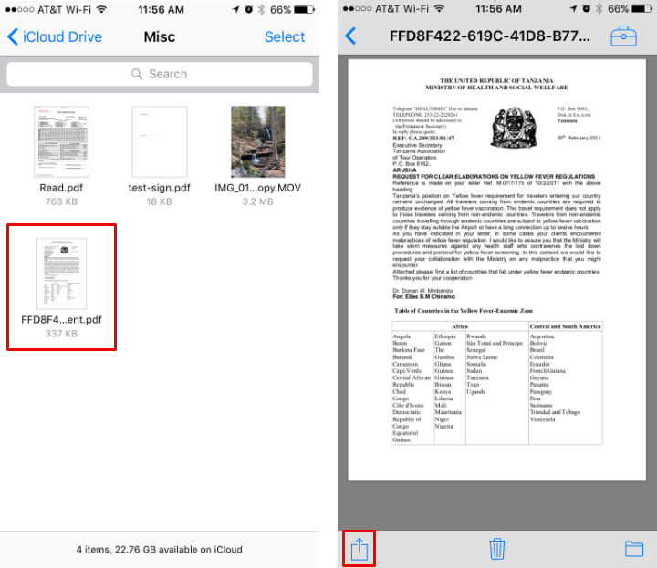 How to directly transfer a file from iCloud Drive to Amazon Drive on your iPhone or iPad.