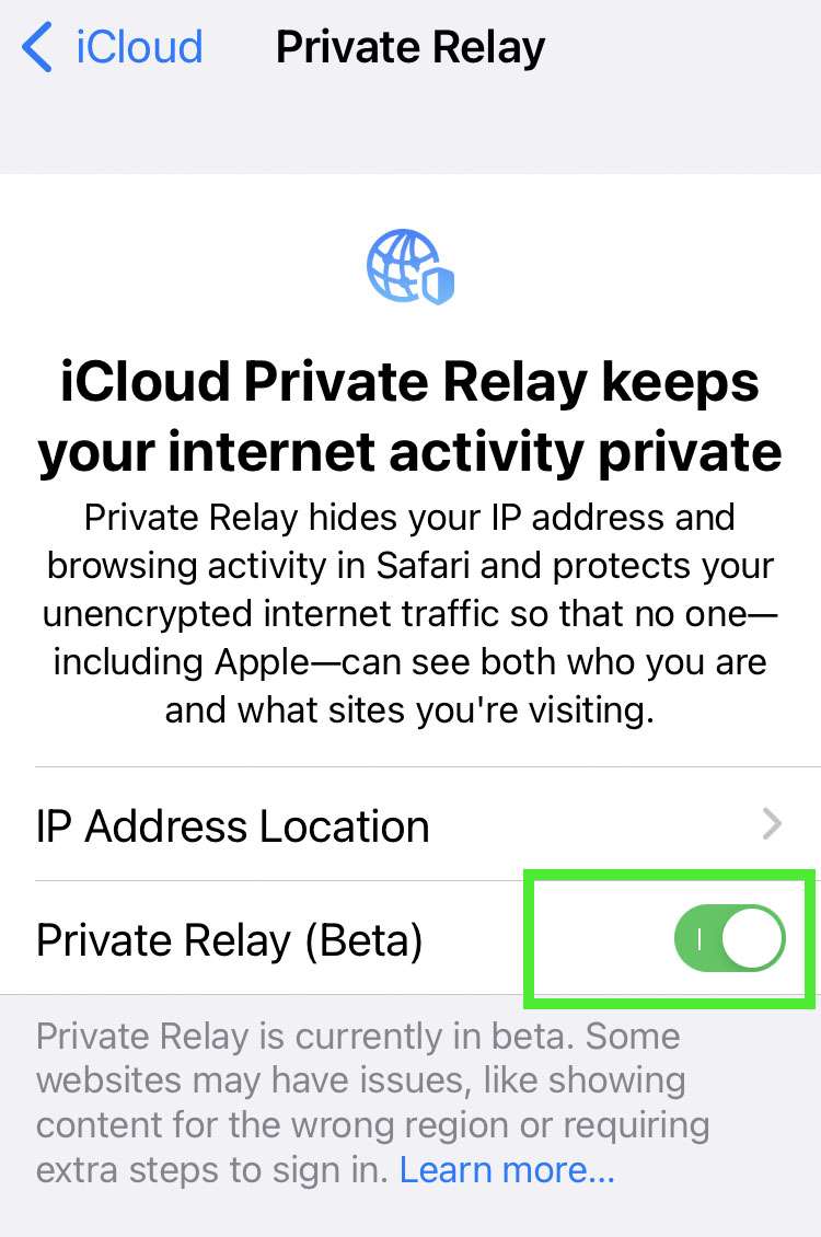 Apple iCloud Private Relay 4