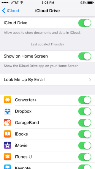 Managing iCloud storage on iPhone.