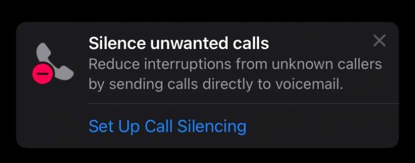 Silence Unknown Callers