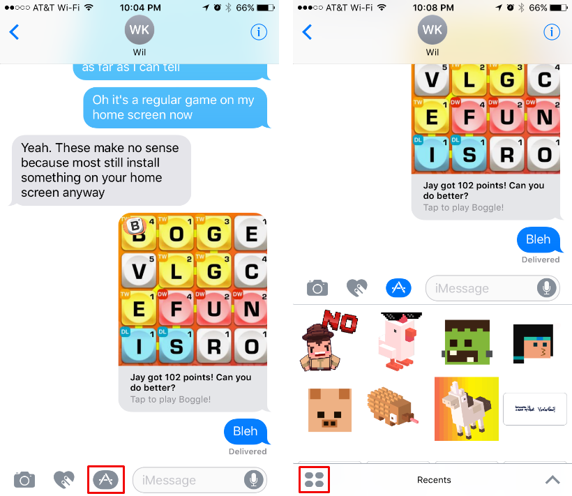 How to access iMessage App Store on iPhone and iPad.