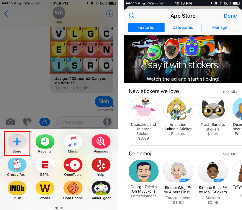 How to access iMessage App Store on iPhone and iPad.