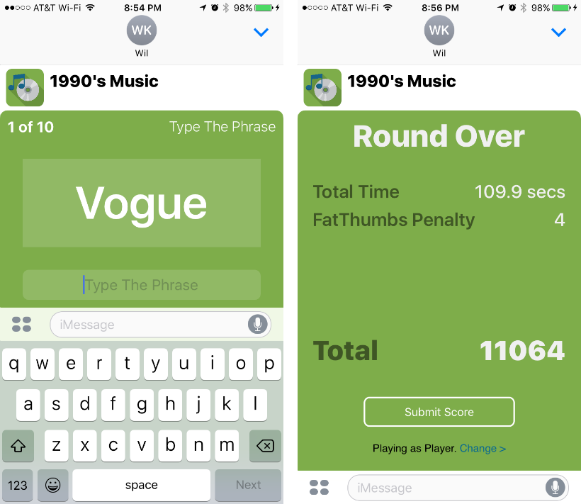 iMessage games for iPhone and iPad - Fast Thumbs. iMessage games for iPhone and iPad - Fast Thumbs.