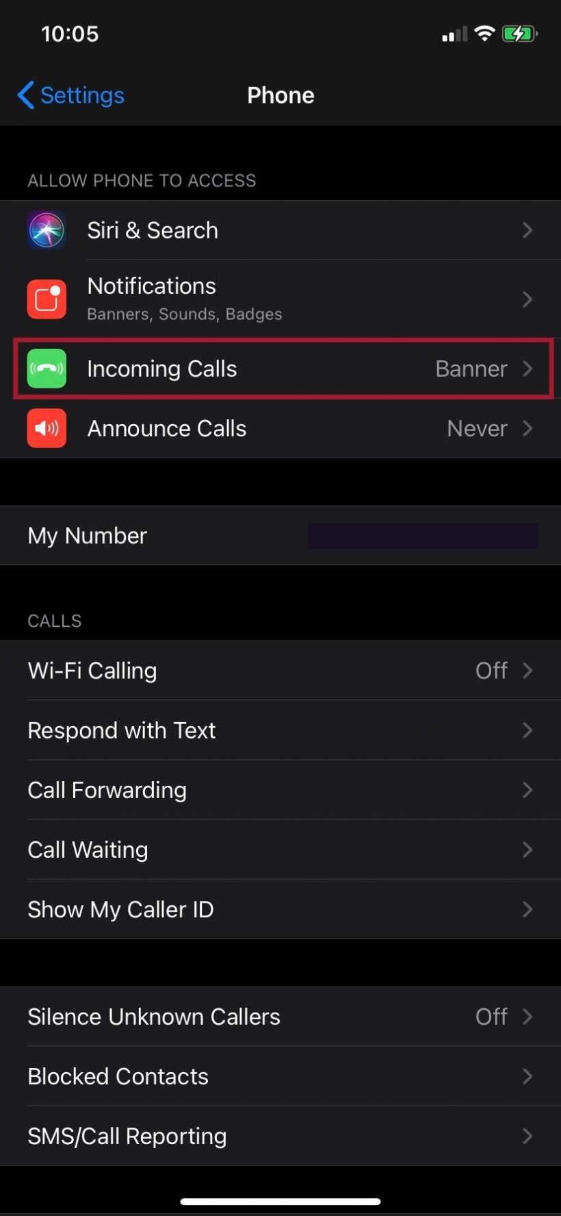 Incoming Calls Incoming Calls