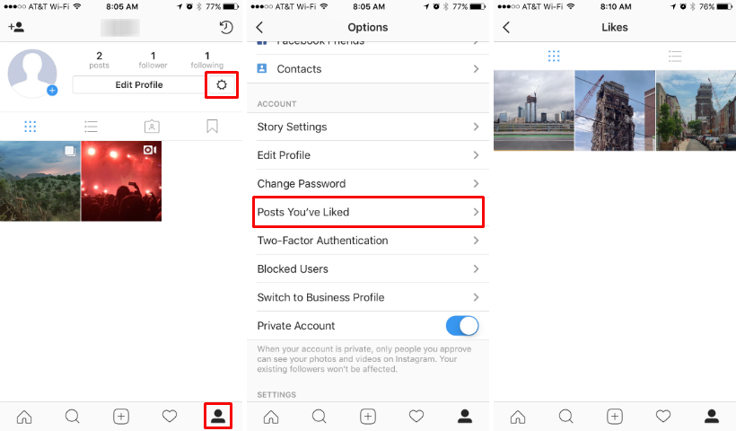 How to see all the posts you've liked on Instagram.