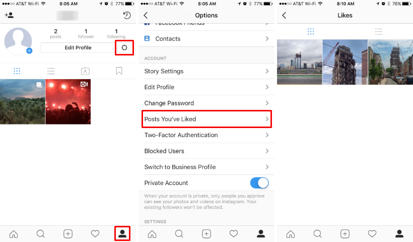 how to see posts youve liked on instagram on computer