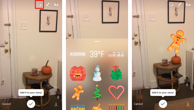 How to use stickers in Instagram.