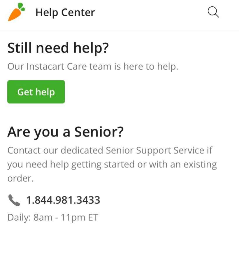 Instacart Help Center