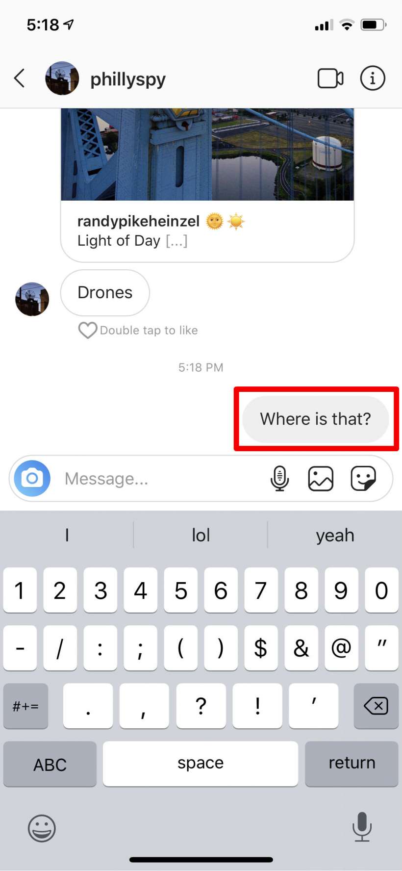 how to delete and instagram message