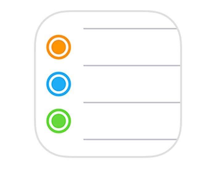 Reminders iOS icon