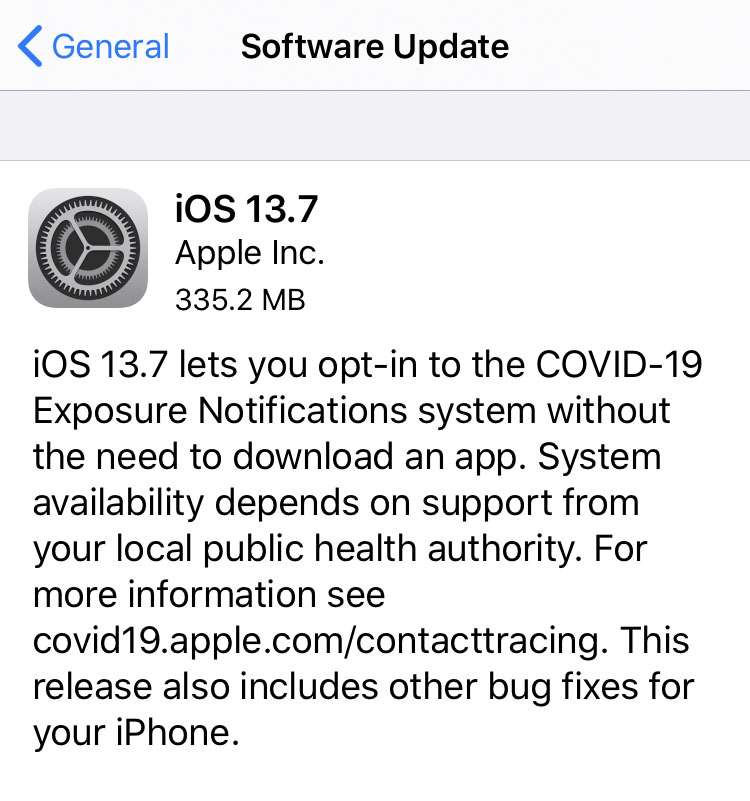 iOS 13.7 release notes