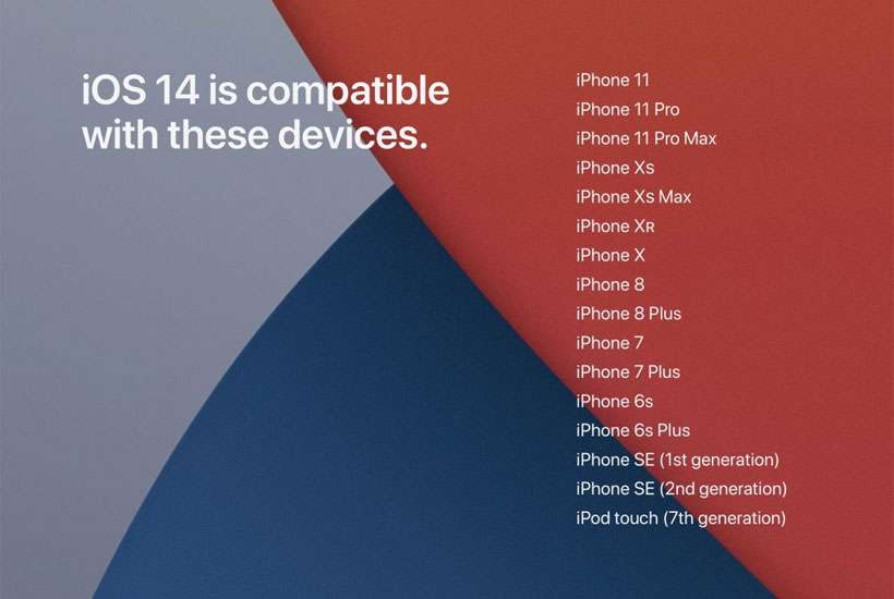 iOS 14 compatibility list iOS 14 compatibility list