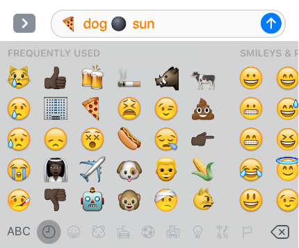 iOS 10 Emoji Keyboard