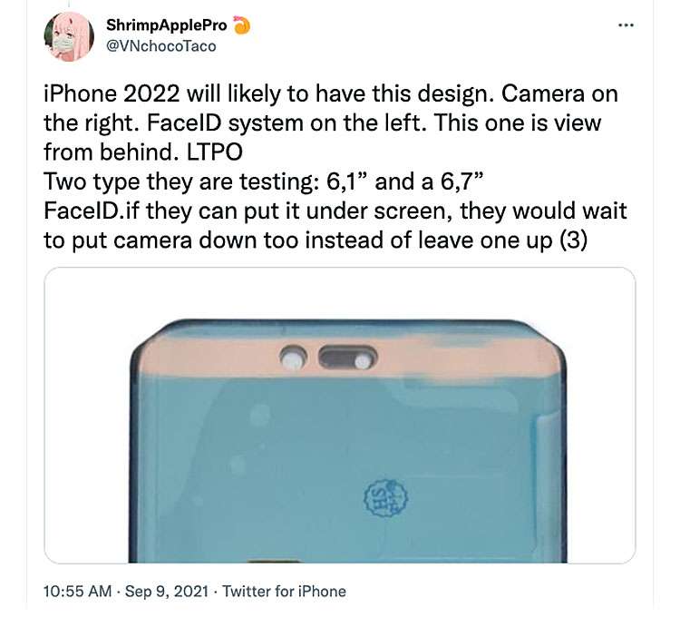 iPhone 14 rumored screen component iPhone 14 rumored screen component