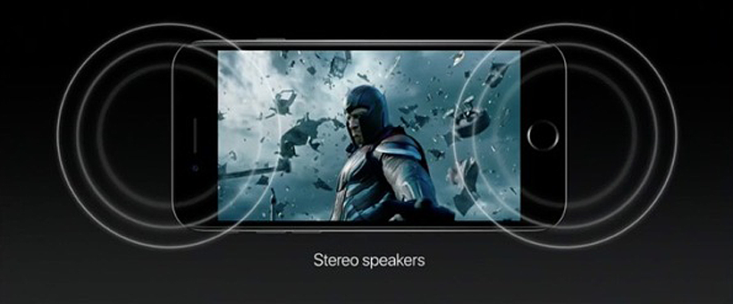 iPhone 7 stereo speakers