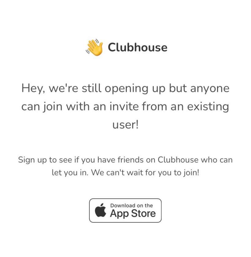 Join Clubhouse