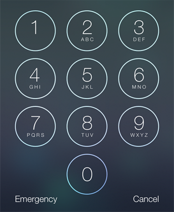 iOS Passcode lock