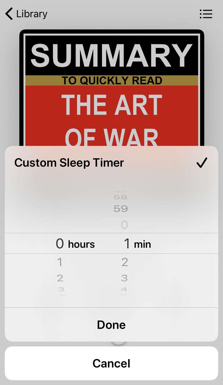 Audio Book sleep timer 4 Audio Book sleep timer 4