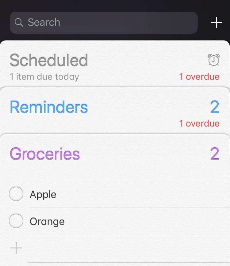 Delete list in Reminders iOS