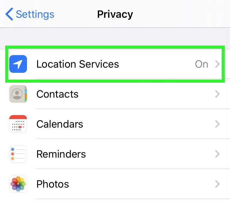 Location Services privacy 2 Location Services privacy 2