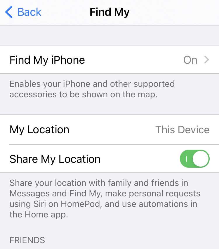 Apple iPhone Location Services 5