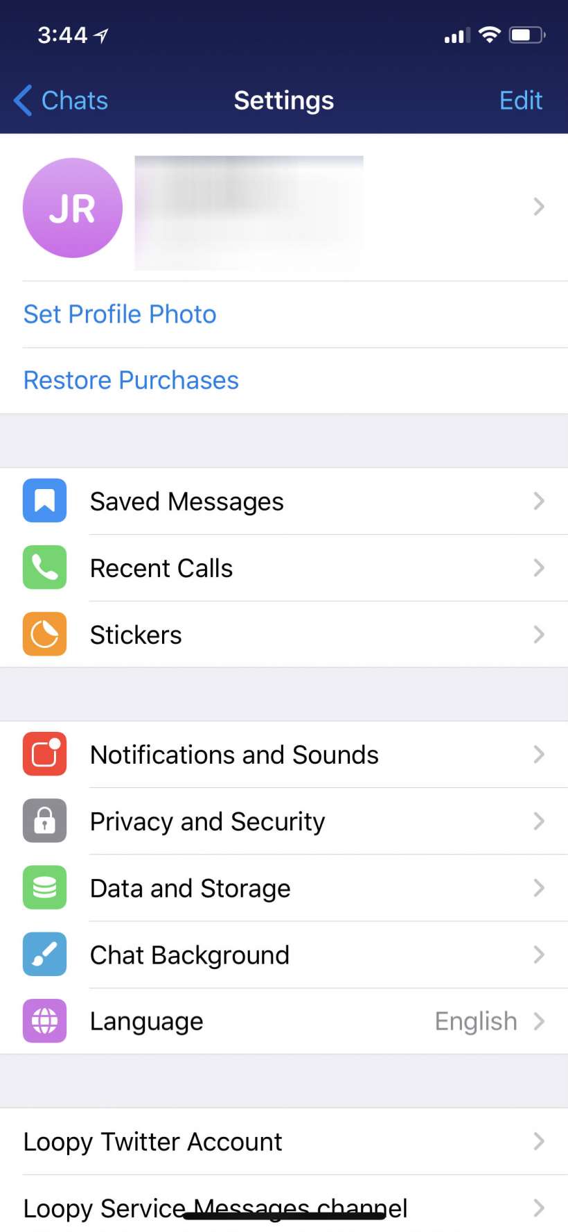 how to add two telegram account on iphone
