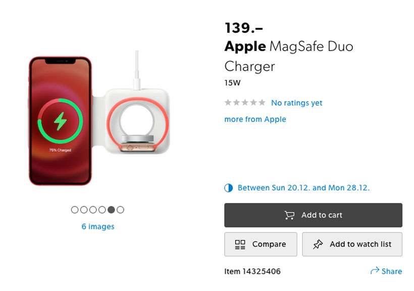 Apple MagSafe Duo charger Apple MagSafe Duo charger