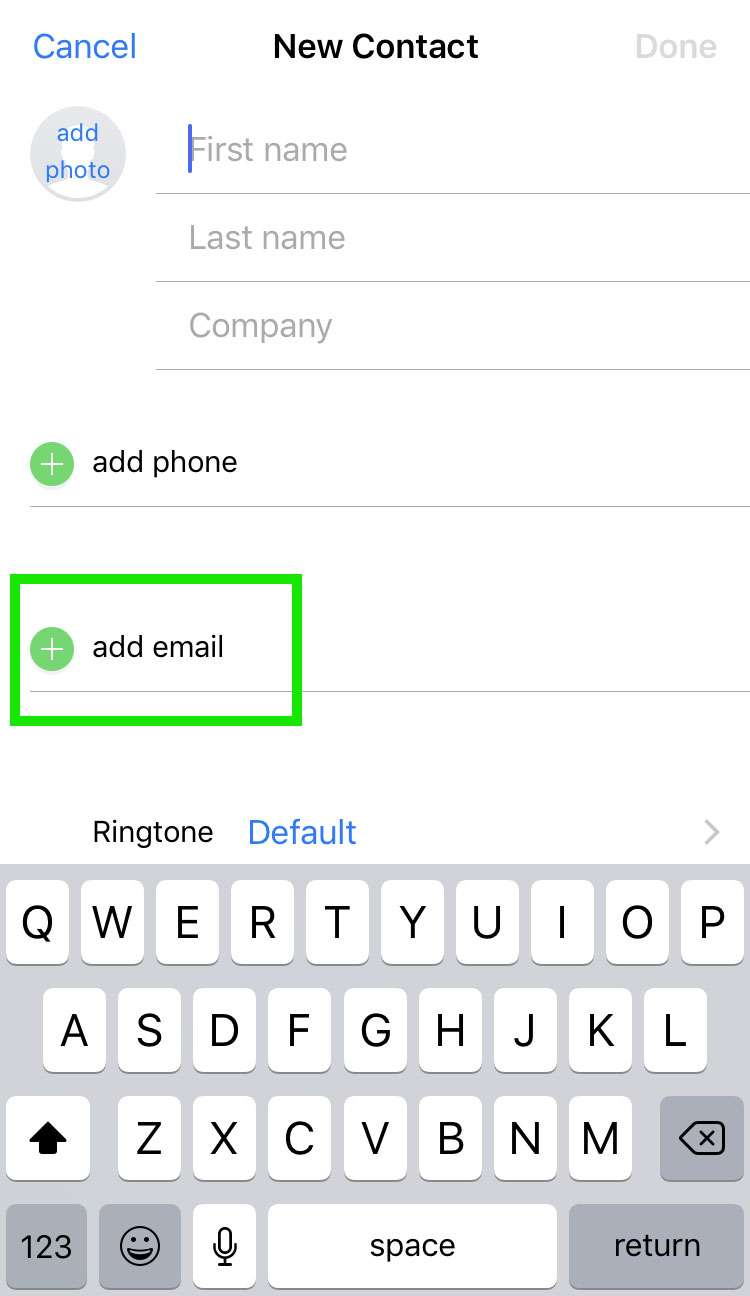 Block email iOS contact 1 Block email iOS contact 1