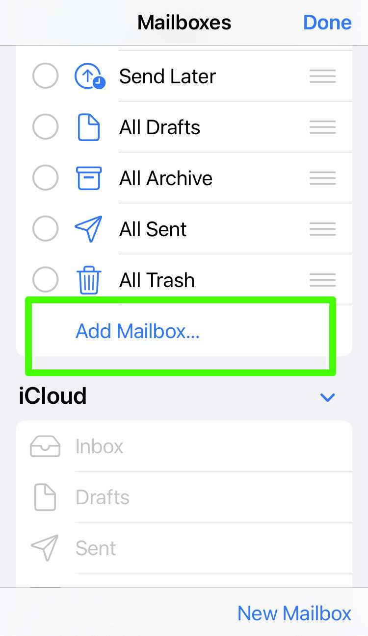 Add Mailbox