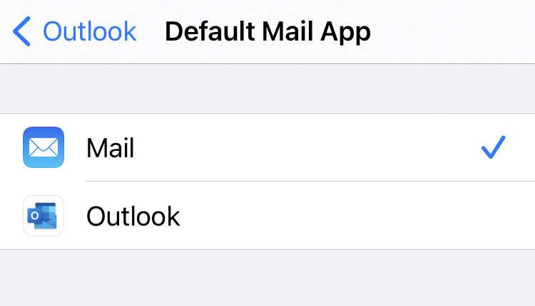 Default mail client iOS step 3 Default mail client iOS step 3