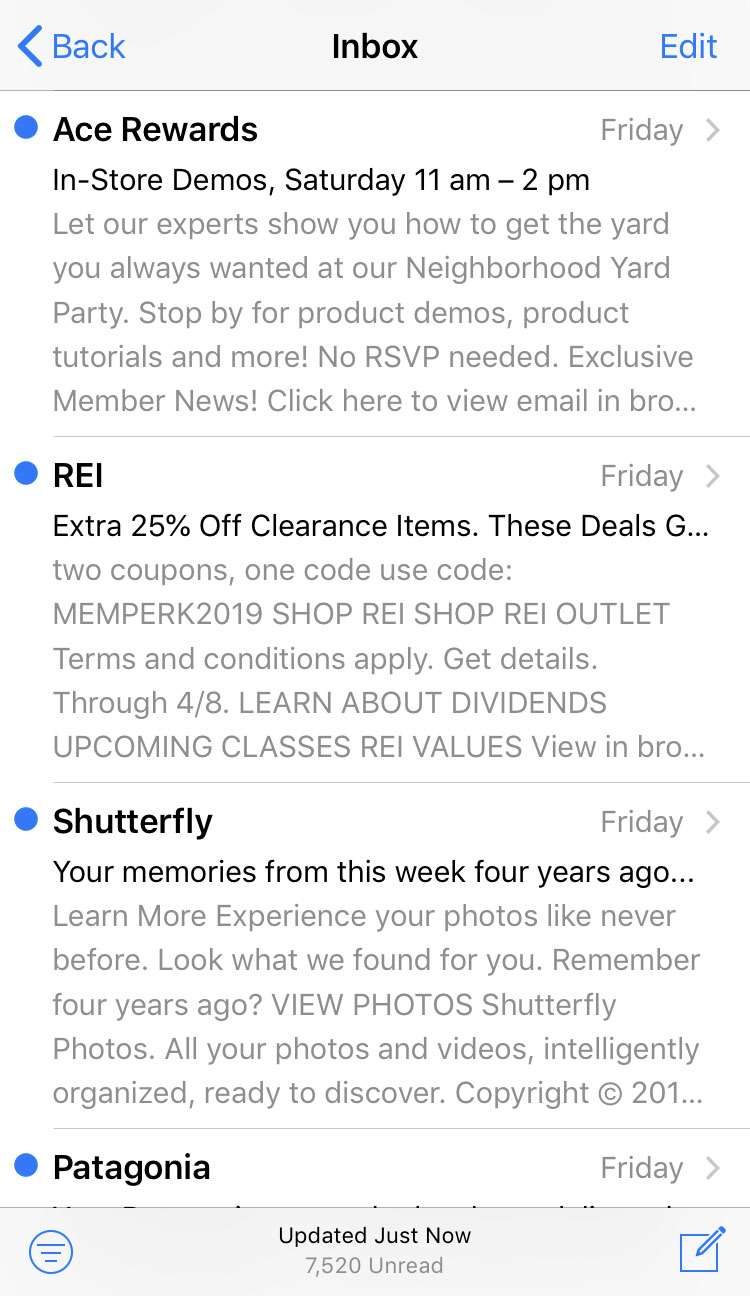 iOS Mail preview settings 5 iOS Mail preview settings 5