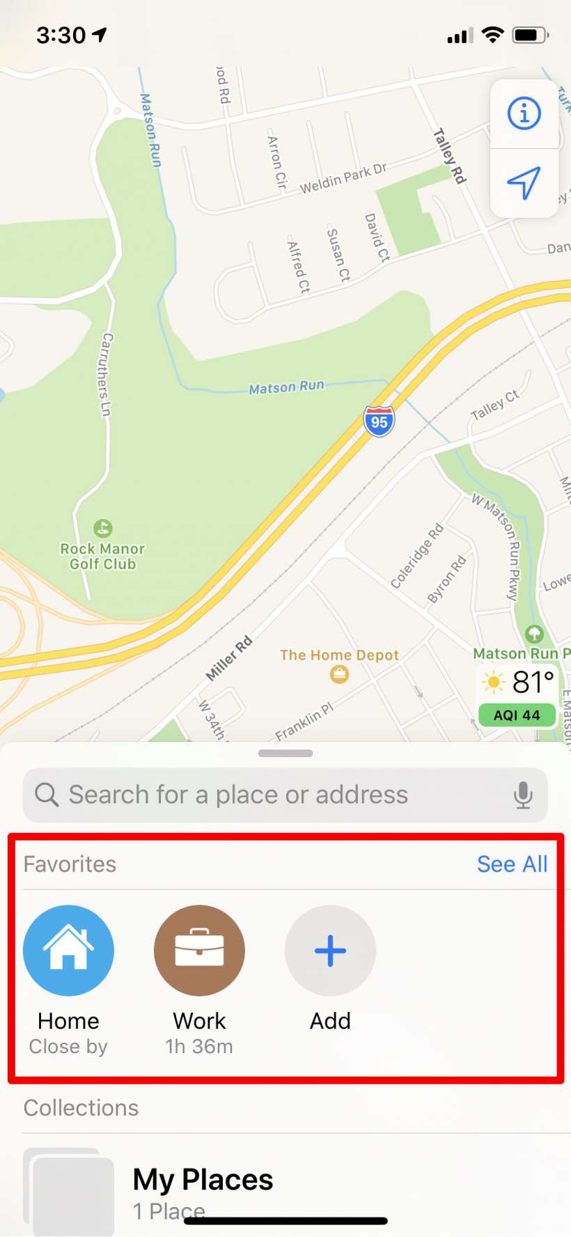 How to set favorite locations and make collections in Apple Maps on iPhone and iPad.