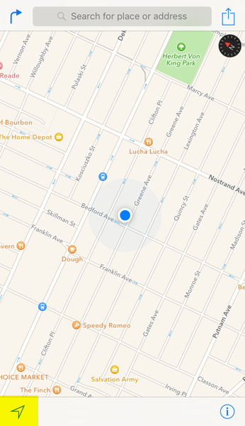 Apple maps direction button Apple maps direction button