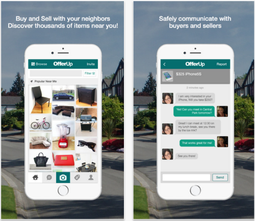 OfferUp mobile marketplace app. OfferUp mobile marketplace app.
