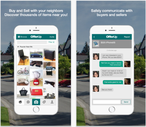 OfferUp mobile marketplace app.