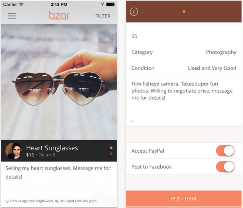 Bzar mobile marketplace app. Bzar mobile marketplace app.