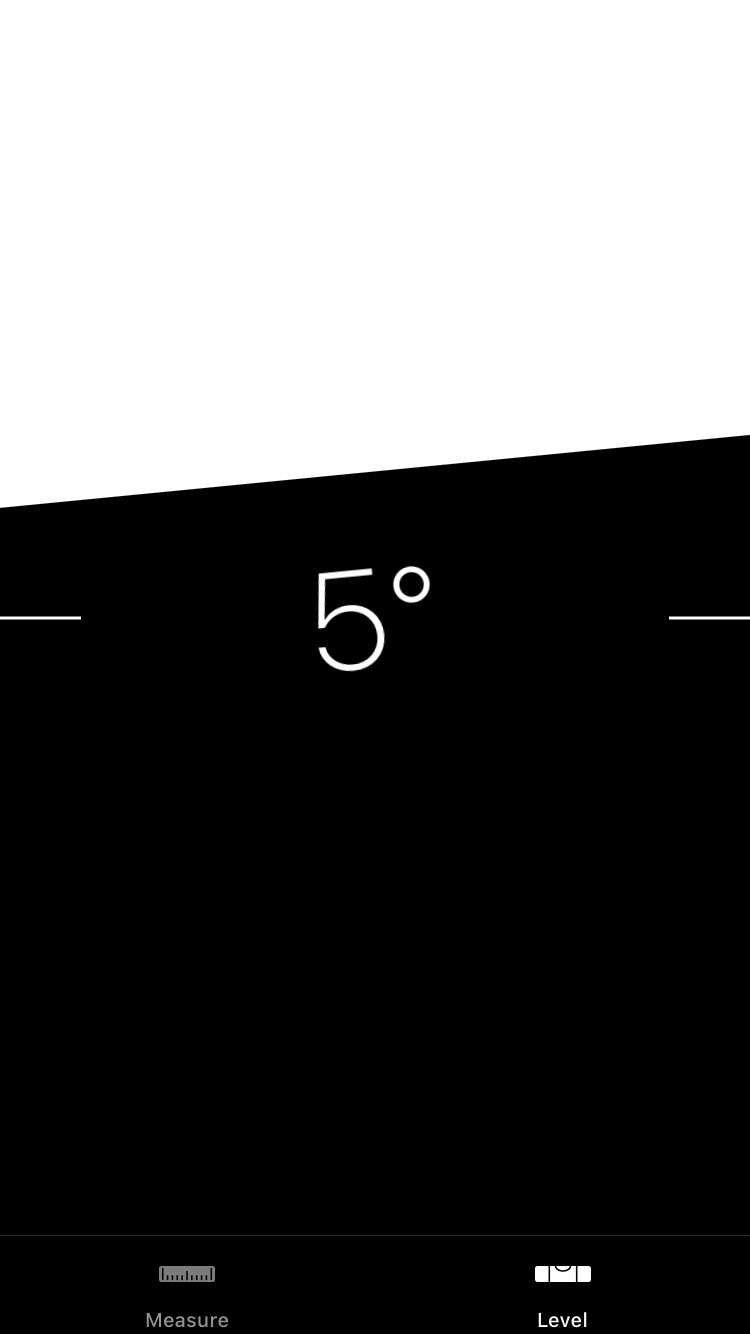 iOS Measure app Level tool 3 iPhone iOS Measure app Level tool 3 iPhone