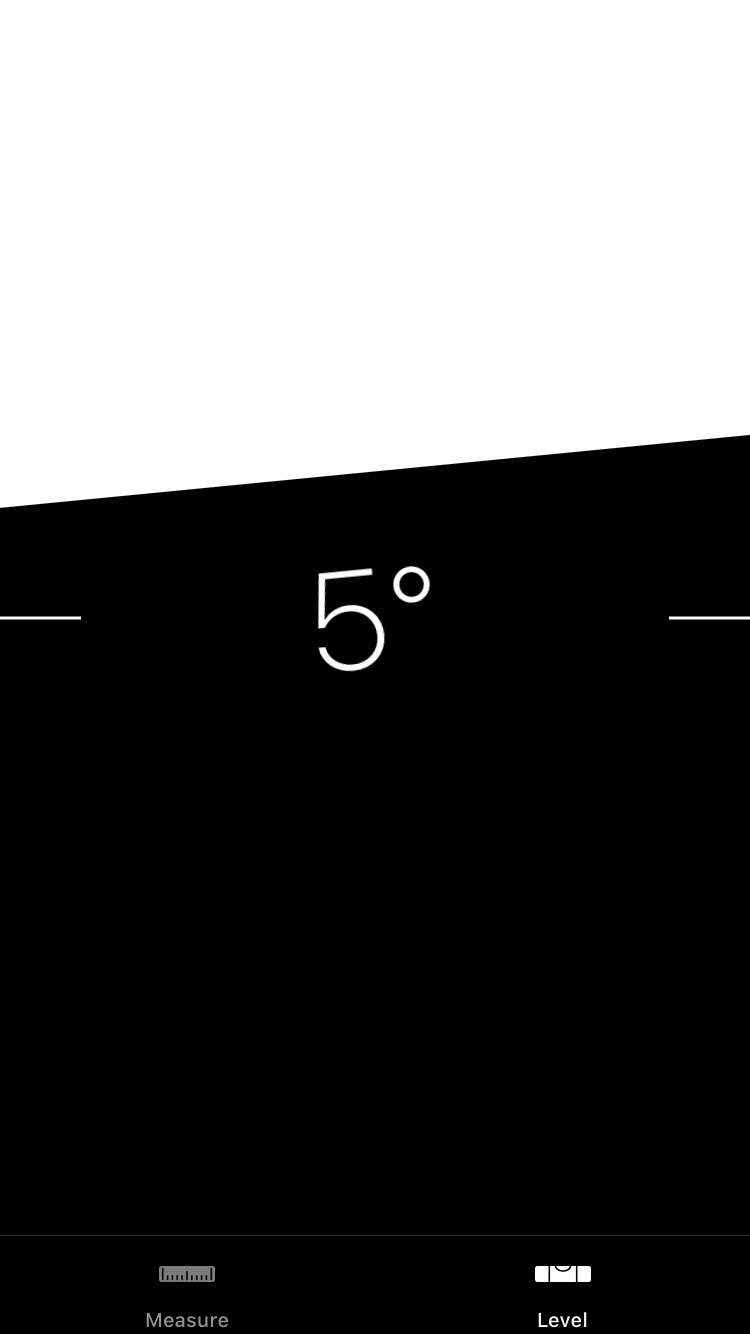 iOS Measure app Level tool 3 iPhone