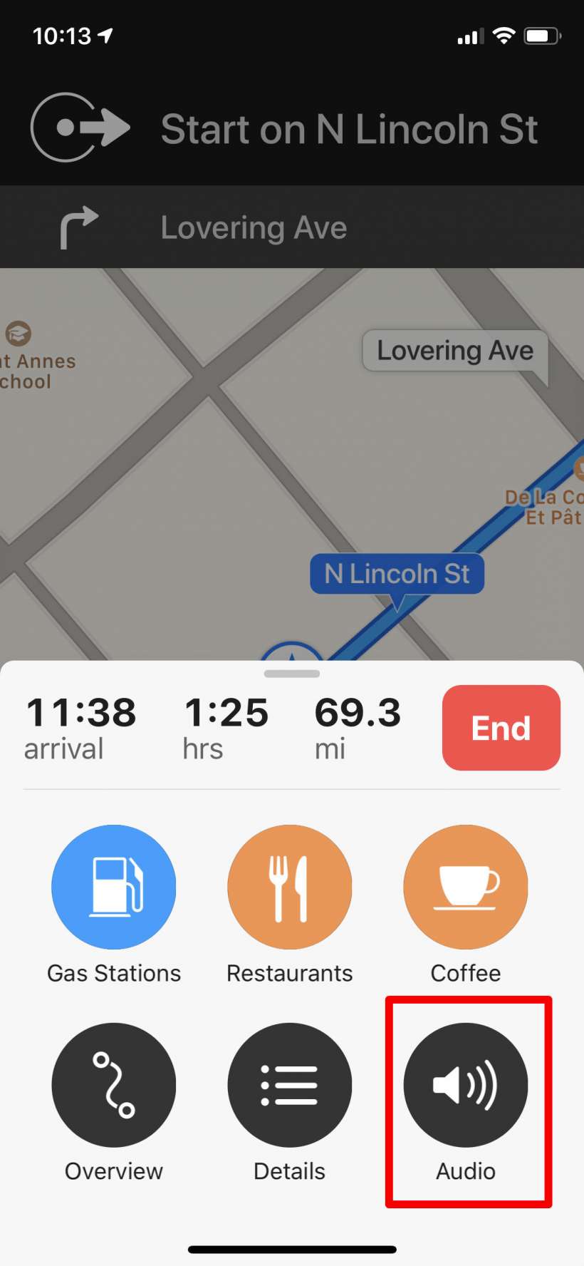 How to turn off turn-by-turn voice directions in Apple Maps on iPhone.