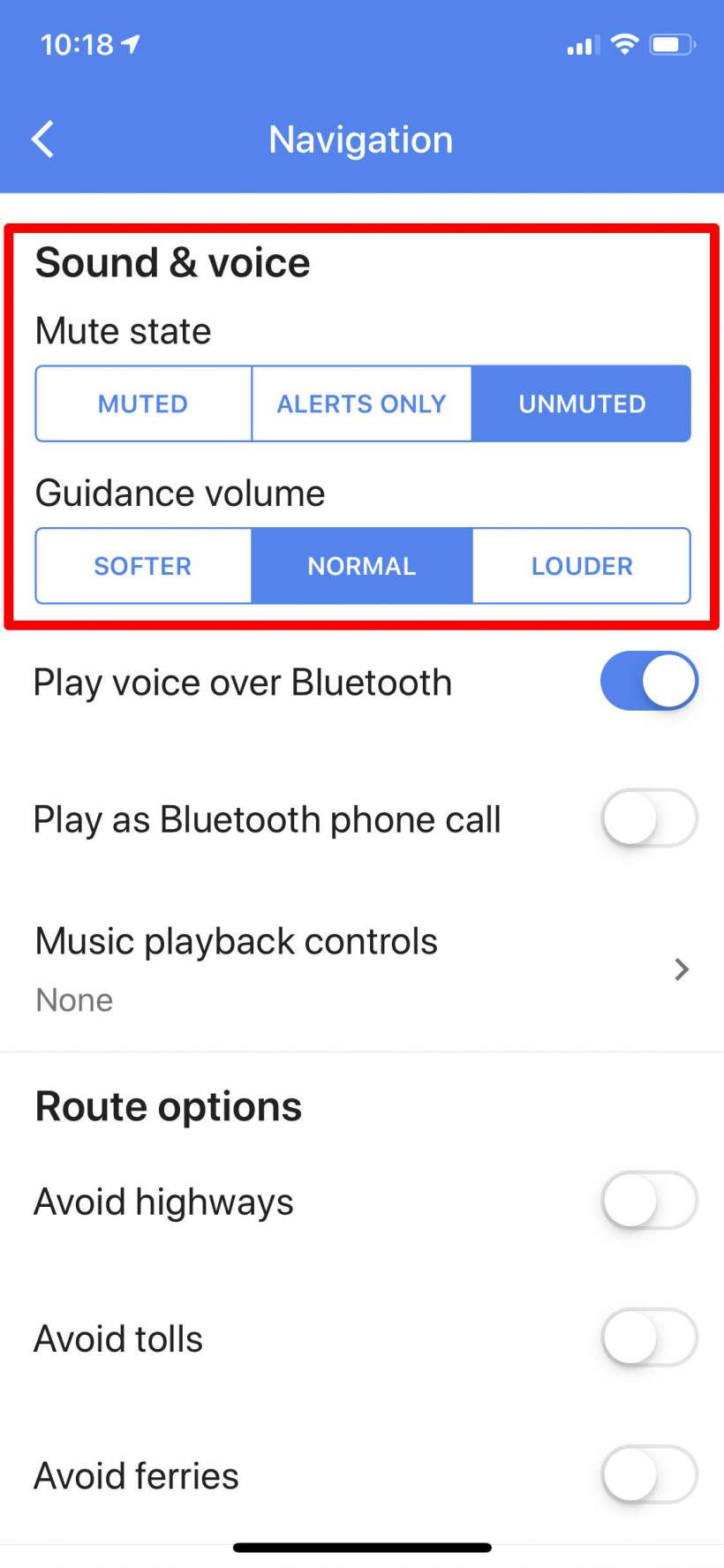 How to turn off turn-by-turn voice directions in Google Maps on iPhone.