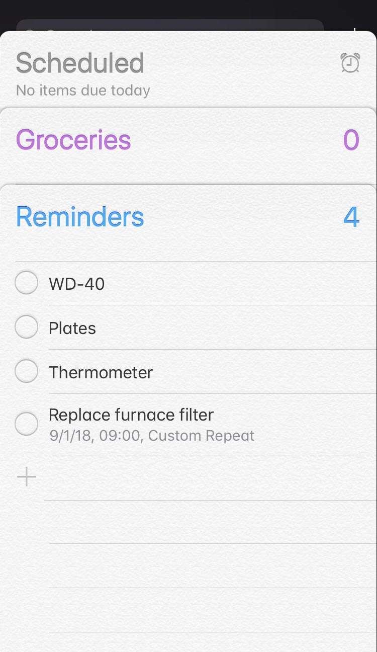 New list Reminders 5 New list Reminders 5